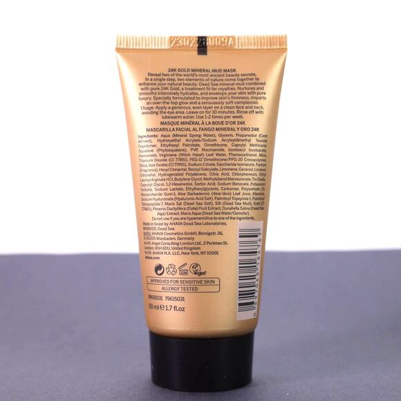 Ahava 24K Gold Mineral Mud Face Mask - 1.7 fl oz - New / Unopened - Picture 2 of 3